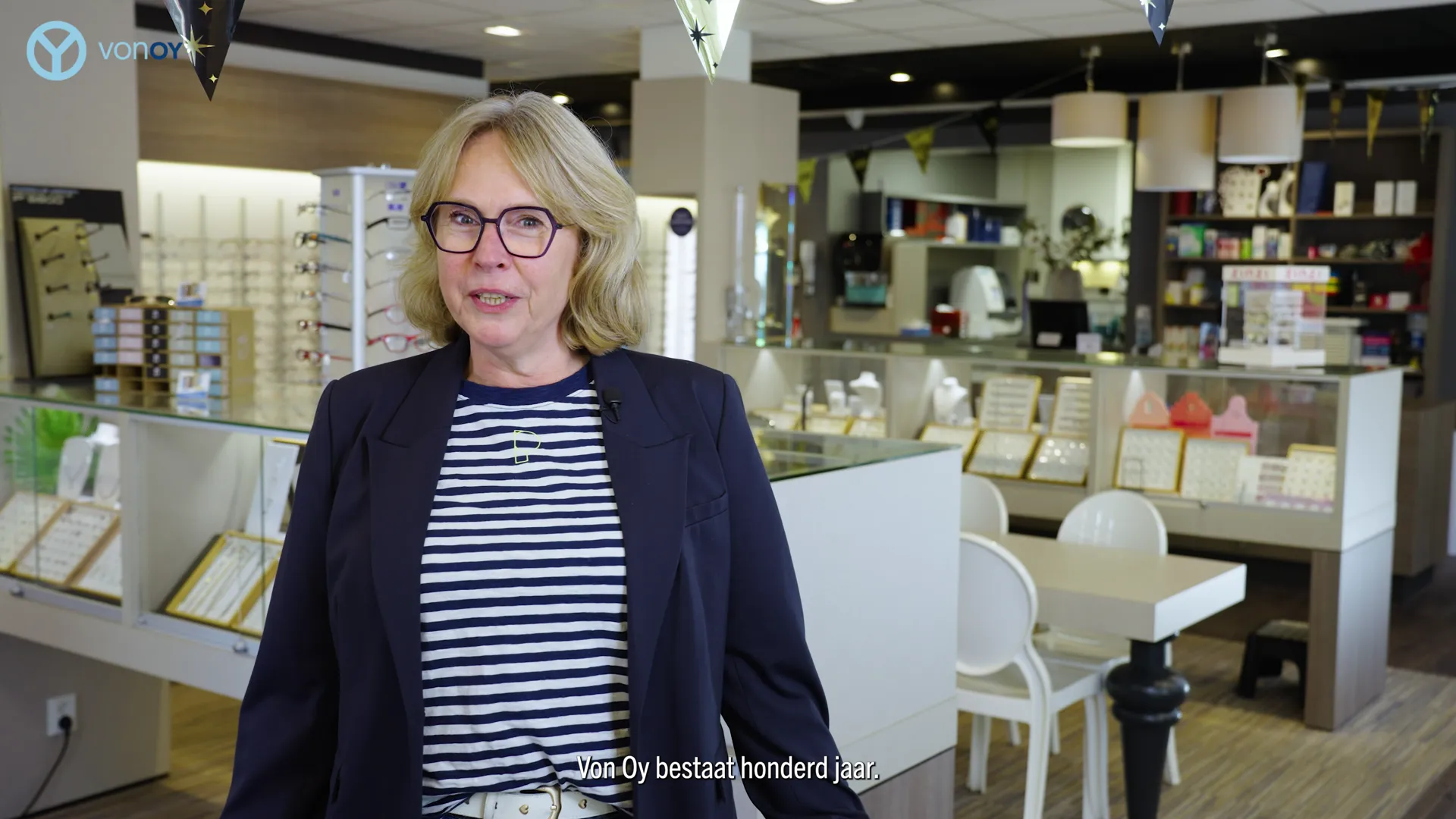 Beeld uit de jubileumfilm van Von Oy in Appingedam
